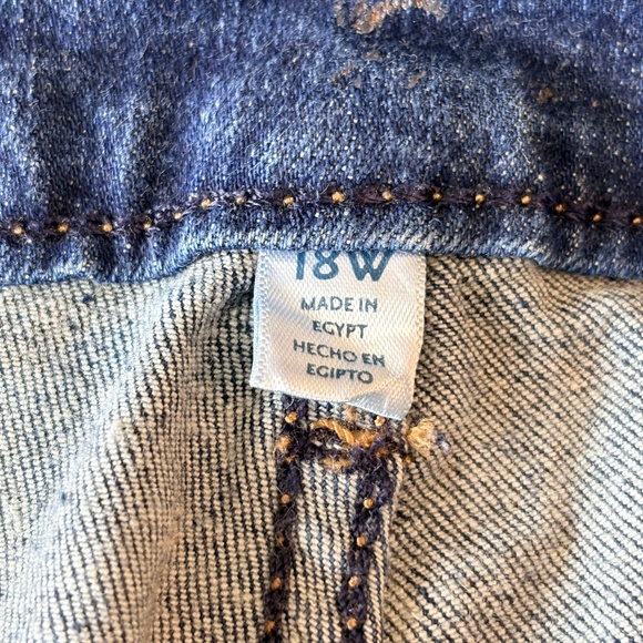 Seven7 High Rise Skinny Jeans - Size 18W - Dark Blue - Picture 7 of 9